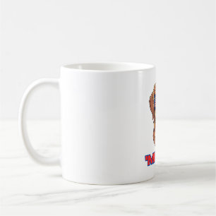 Merica Dog mit USA Flag Sonnenbrille Patriotische  Kaffeetasse