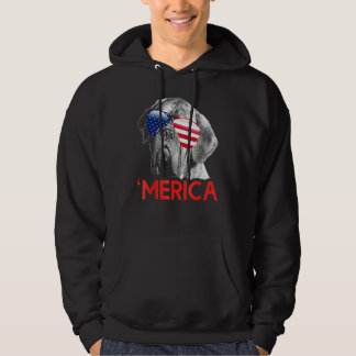 Merica Dogue De Bordeaux Amerikanische Flagge 4. J Hoodie