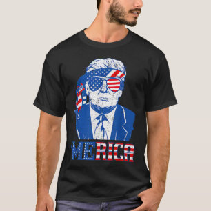 Merica Donald Trump - Funny Trump 4. Juli Amer T-Shirt