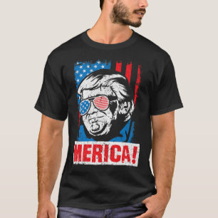 Merica Donald Trump Usa Flagge Wahl Republikaner G T-Shirt