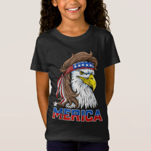 Merica Eagle Mullet 4. Juli Männer Frauen Amerikan T-Shirt