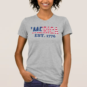 'merica Est. 1776 Amerikanisches Patriotisches T-S T-Shirt