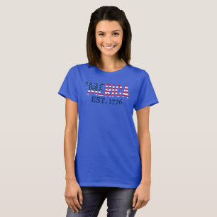 'merica Est. 1776 Patriotischer Amerikaner T-Shirt