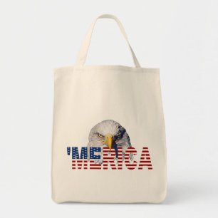 'MERICA Flagge und Adler-Taschen-Tasche Tragetasche