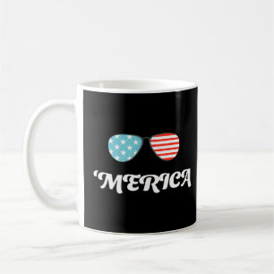 Merica Freedom Usa Patriotic Vintager T - Shirt Kaffeetasse