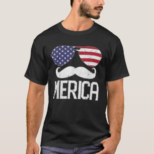 Merica Funny 4. Juli American Flag USA Amerika T-Shirt