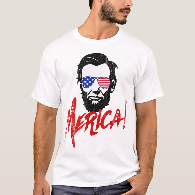 Merica Funny I Liebe America Mens Amerikanische Un T-Shirt (Vorderseite)