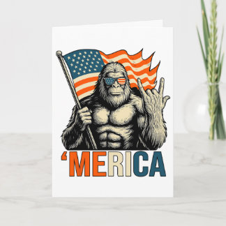 ‘merica Gorilla-Flagge Sungles Lustig Patriotisch Karte