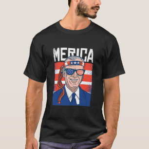 Merica Joe Biden 4. Juli patriotischer Amerikaner T-Shirt