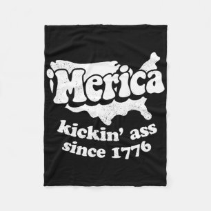 Merica Kickin' Seit 1776  Fleecedecke