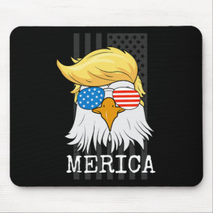 Merica Ld Eagle 4. Juli Trump Amerikanische Flagge Mousepad