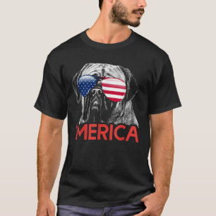 Merica Neapolitan Mastiff American Flag 4. Jul T-Shirt