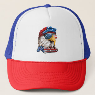 Merica Patriotic Eagle 4. Juli Truckerkappe