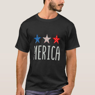Merica Patriotic Flag für 4. Juli Feier T-Shirt