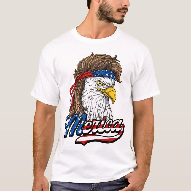 Merica - Patriotic USA Eagle Of Freedom - 4. J T-Shirt (Vorderseite)