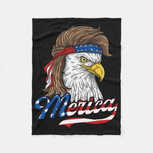 Merica - Patriotischer amerikanischer Adler der Fr Fleecedecke