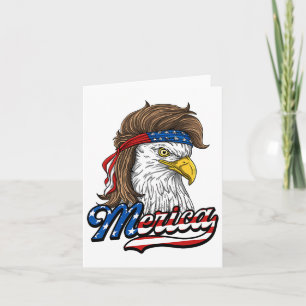 Merica - Patriotischer amerikanischer Adler der Fr Karte