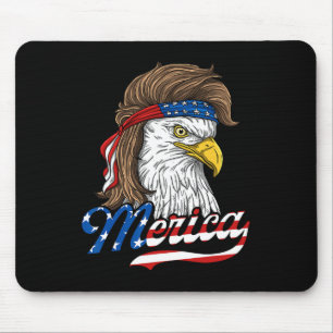 Merica - Patriotischer amerikanischer Adler der Fr Mousepad