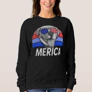 Merica Pit Bull America Pitbull Dog Men Women Sweatshirt