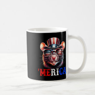 Merica Rat Patriotic 4. Juli Funny Kids Men Wo Kaffeetasse