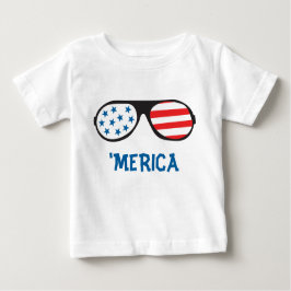 Merica Retro Sonnenbrille Baby T-shirt