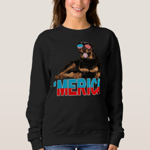 Merica Rottweiler American Flag Sonnenbrille 4. Sweatshirt