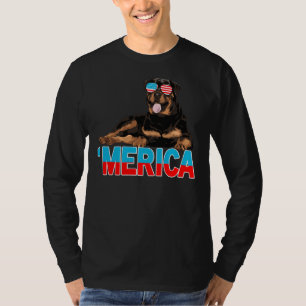 Merica Rottweiler American Flag Sonnenbrille 4. T-Shirt