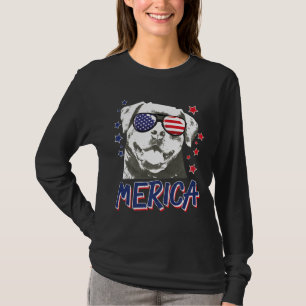 Merica Rottweilers Dog 4. Juli US-Geschenk Premiu T-Shirt