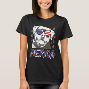 Merica Rottweilers Dog 4. Juli US-Geschenk Premiu T-Shirt
