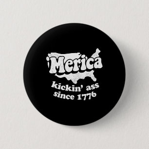 Merica seit 1776 voll krass  button