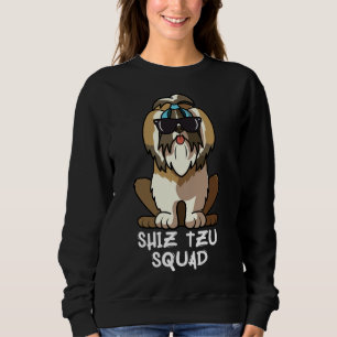 Merica Shih Tzu Dog Mama Dog Vater Liebe R Sweatshirt