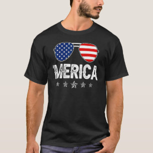 Merica Sonnenbrille 4. Juli Jungs Mädchen Männer F T-Shirt