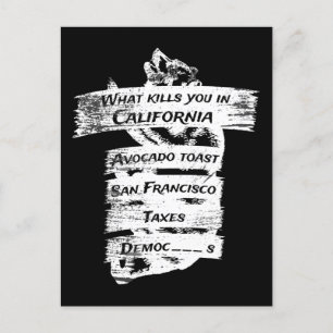 Merica Spaß America USA Funny California Postkarte