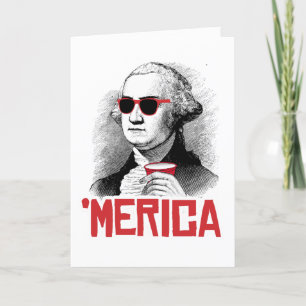 Merica Spaß: George Washington 'Merican Party Karte