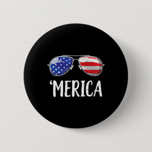 Merica Sungles 4. Juli Männer Frauen Amerikaner Button