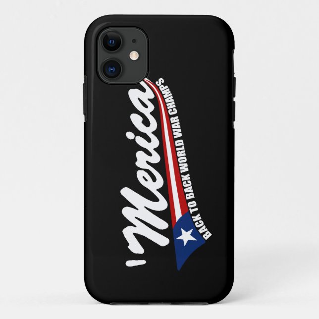 MERICA Swoosh-Art-Weltkrieg kaut iPhone 5 Fall Case-Mate iPhone Hülle (Rückseite)