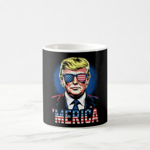 Merica Trump 4. Juli US Vintage Retro Kaffeetasse