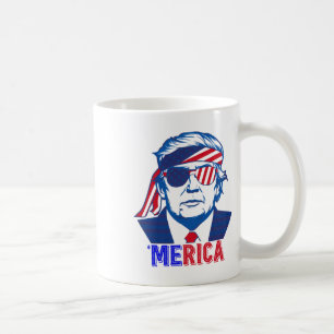 Merica Trump glücklich über den 4. Juli Trump - Am Kaffeetasse