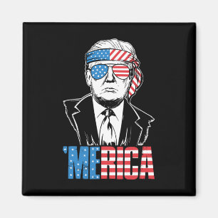 Merica Trump glücklich über den 4. Juli Trump - Am Magnet
