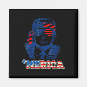 Merica Trump glücklich über den 4. Juli Trump - Am Magnet