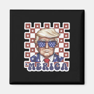 Merica Trump glücklich über den 4. Juli Trump - Am Magnet