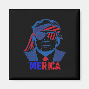 Merica Trump glücklich über den 4. Juli Trump - Am Magnet