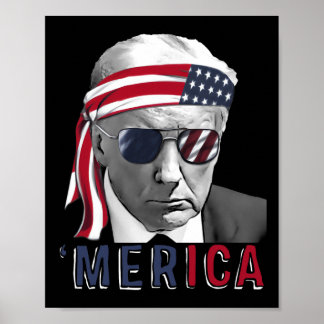 Merica Trump glücklich über den 4. Juli Trump - Am Poster