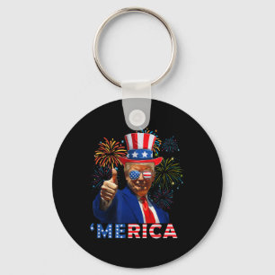 Merica Trump Sungles 4. Juli Funny Beer Drinki Schlüsselanhänger