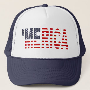 'MERICA US Flaggen-Fernlastfahrer-Hut Truckerkappe