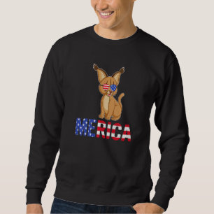 Merica Usa Flaggen Bobcats Sonnenbrille Patriotic  Sweatshirt