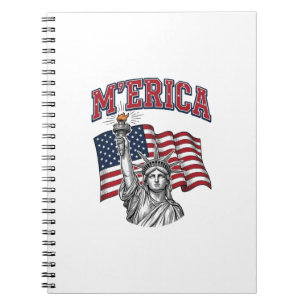 MERICA Vintage Liberty Patriotisch Notizblock