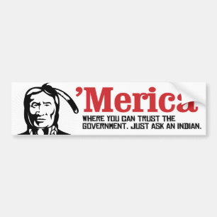 Merica - Where you can trust the Government - Just Autoaufkleber