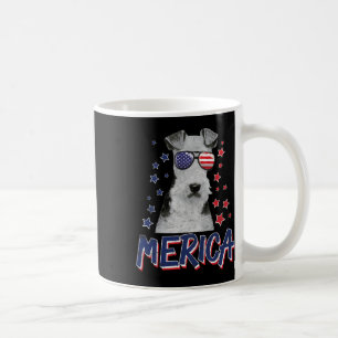 Merica Wire Fox Terrier Dog 4. Juli US-amerikanisc Kaffeetasse