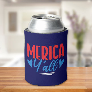 'Merica Y'all 4th of July – Bold Patriotic Dosenkühler